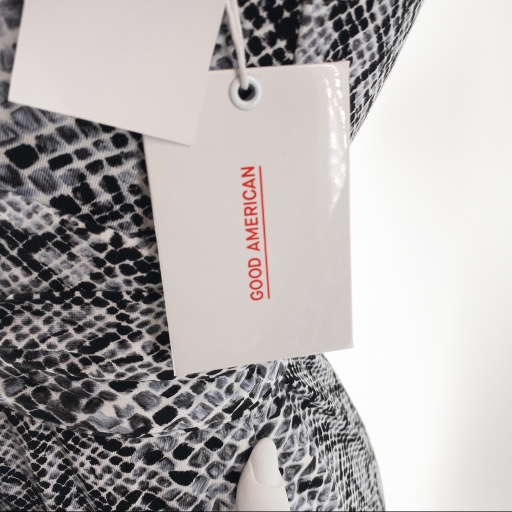 NWT GOOD AMERICAN Snake Print Wrap Dress C0193, C0194, C0195 - Picture 10 of 12